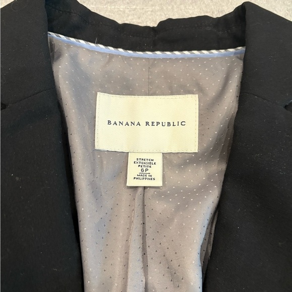 [US6P/6S]Banana Republic Black WMN Wool Suit - Picture 2 of 13